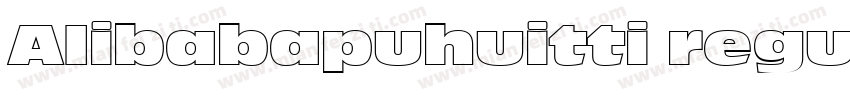 AIibabapuhuitti regu字体转换